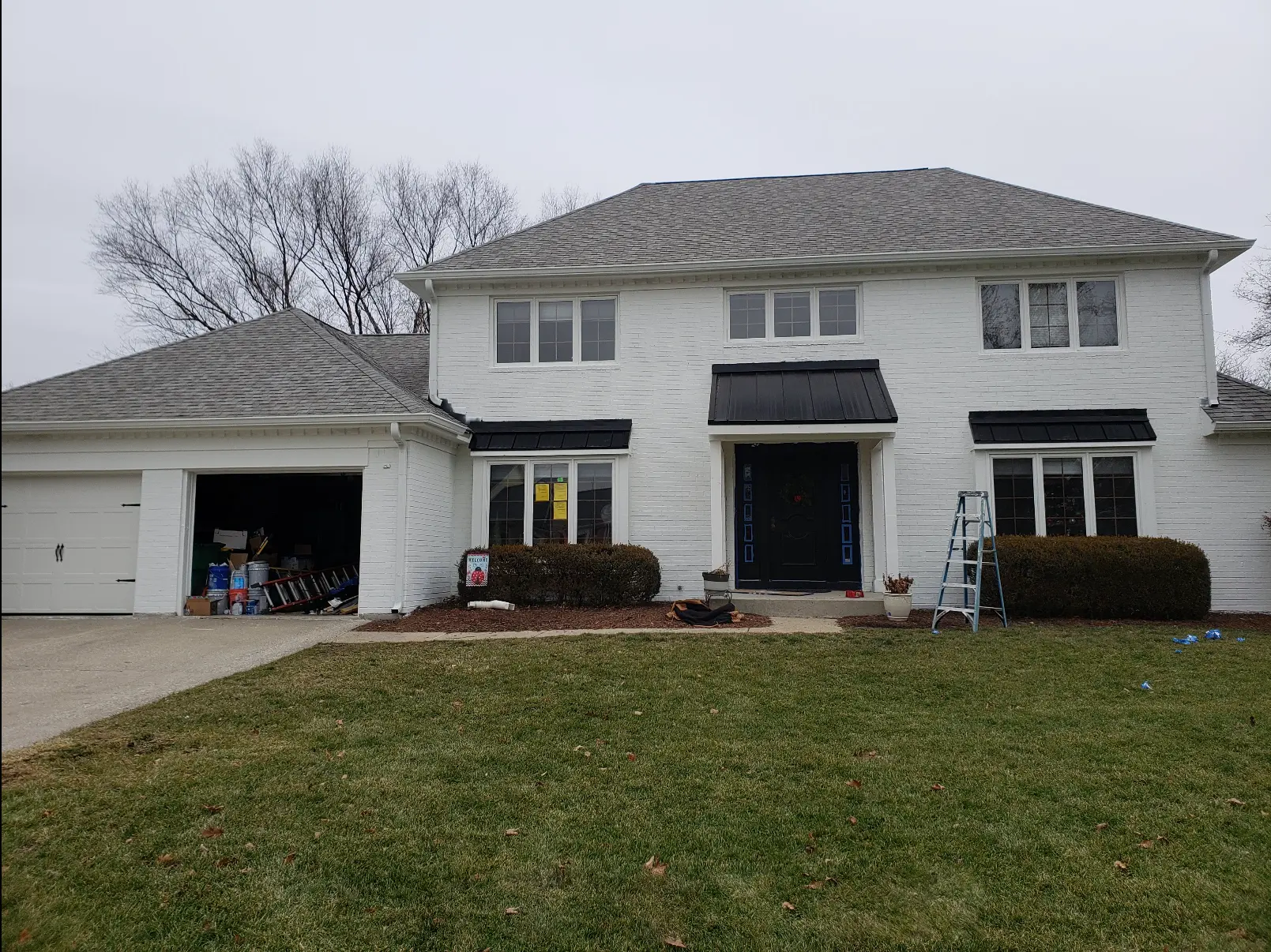 Completed shingle roof