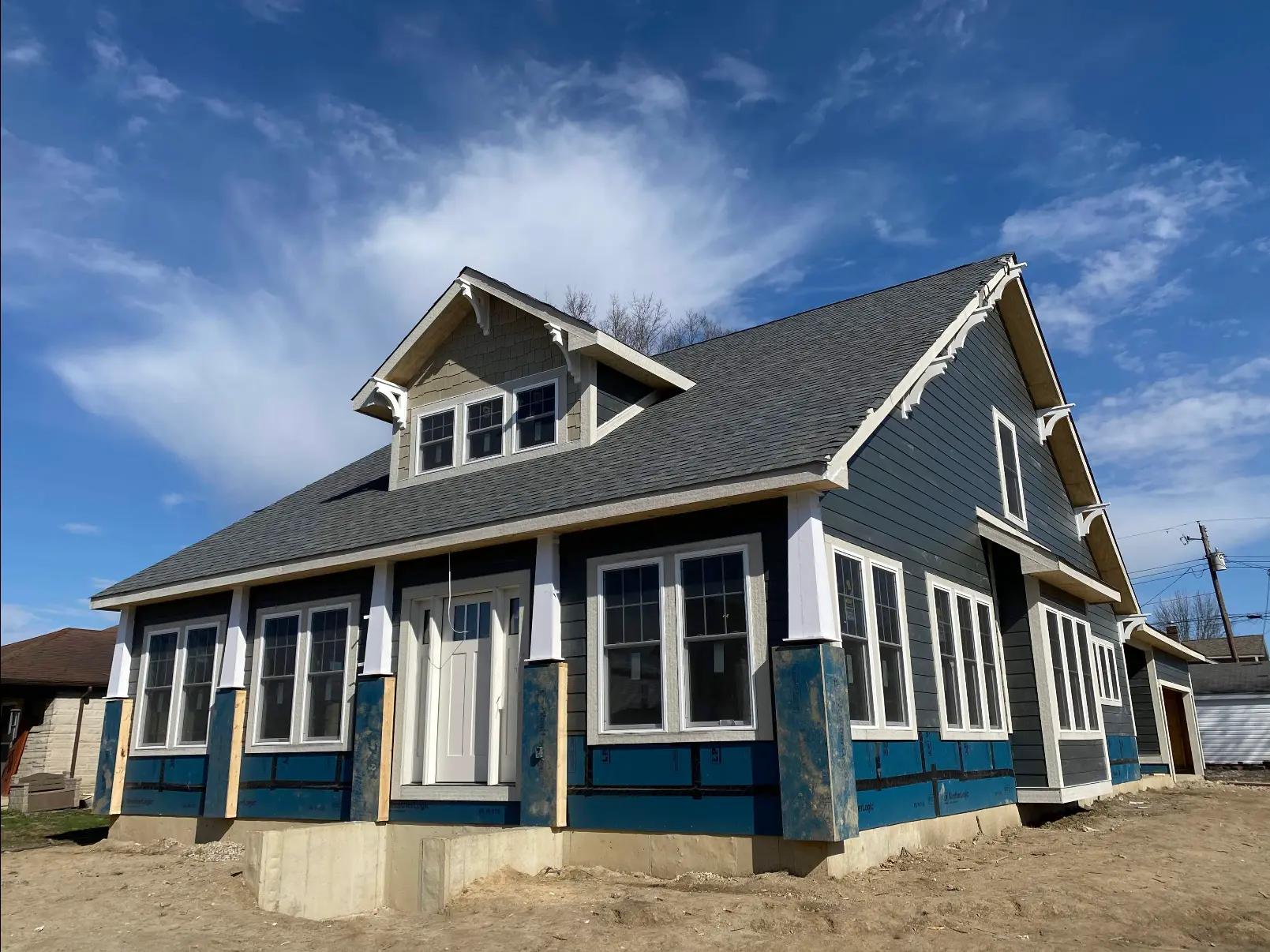 Completed roof installation